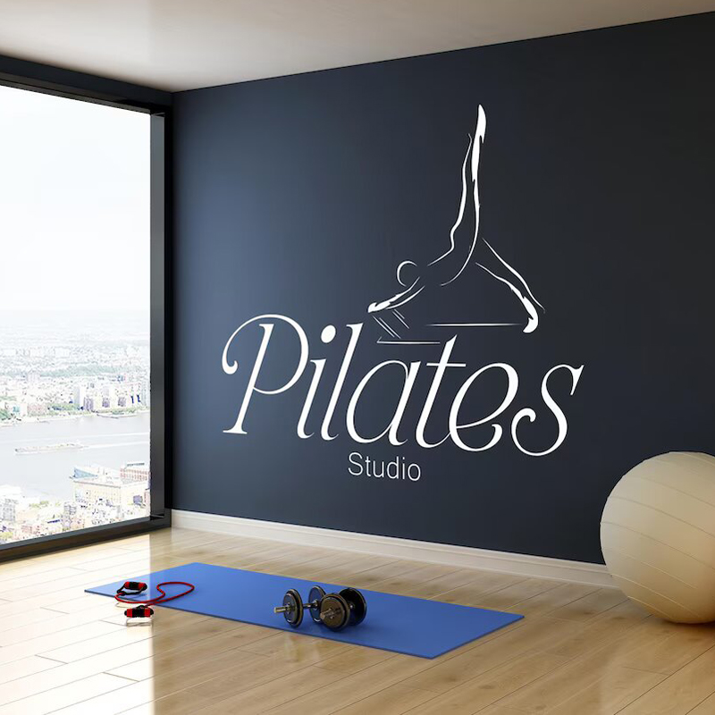 Pilates Yoga Quotes - Pilates Studio Aufkleber Wandtattoo Motivation Yoga