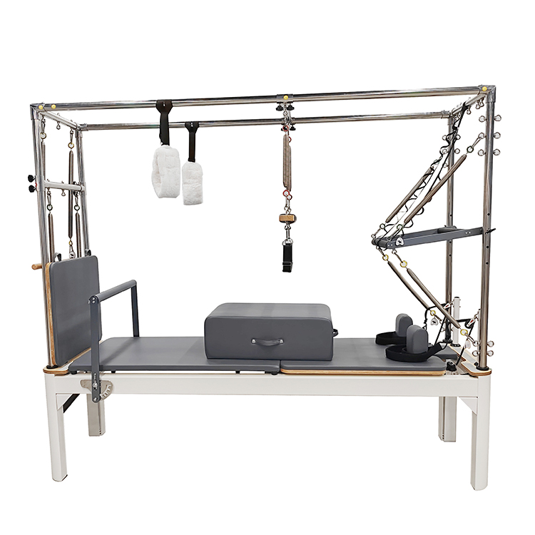 Pilates And Yoga Studio - Professioneller Aluminium-Pilates-Reformer mit großem Kernbett, Erweiterungen