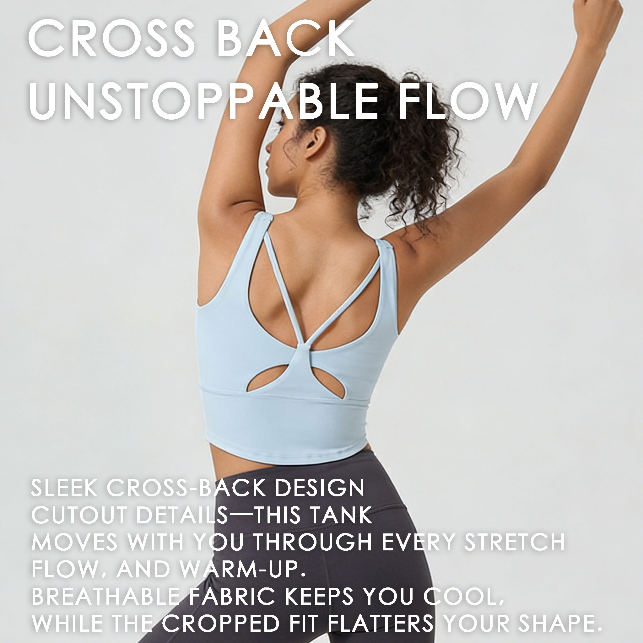 Damen-Sport-BH mit festem Cup  – Pilates Yoga Top Bewertung und Preis